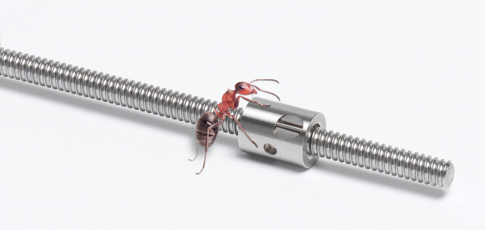 Miniature ball screws support high